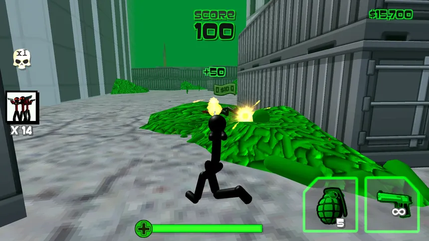 Скриншот 3 к игре Stickman Zombie Shooting 3D
