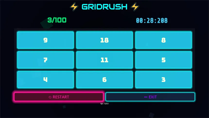 Скриншот 1 к игре GRIDRUSH