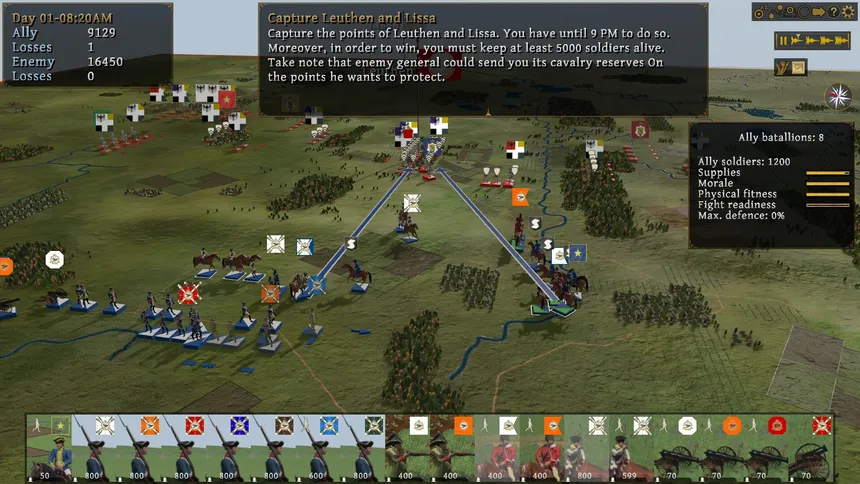 Скриншот 1 к игре Kriegsspiel ~ 7 Years' War