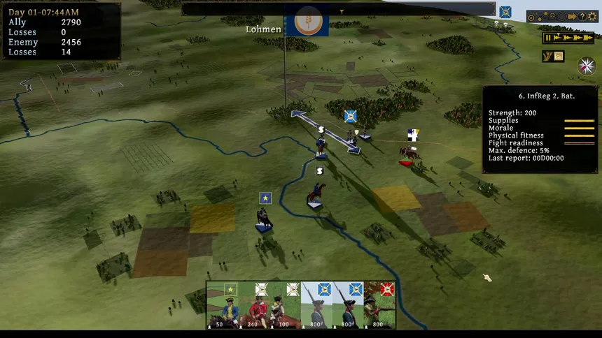 Скриншот 7 к игре Kriegsspiel ~ 7 Years' War