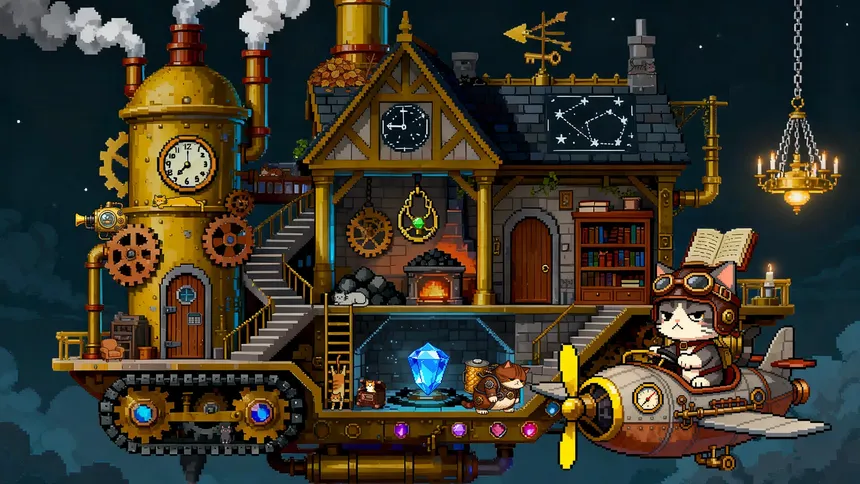 Скриншот 1 к игре Find Cats 6 像素猫