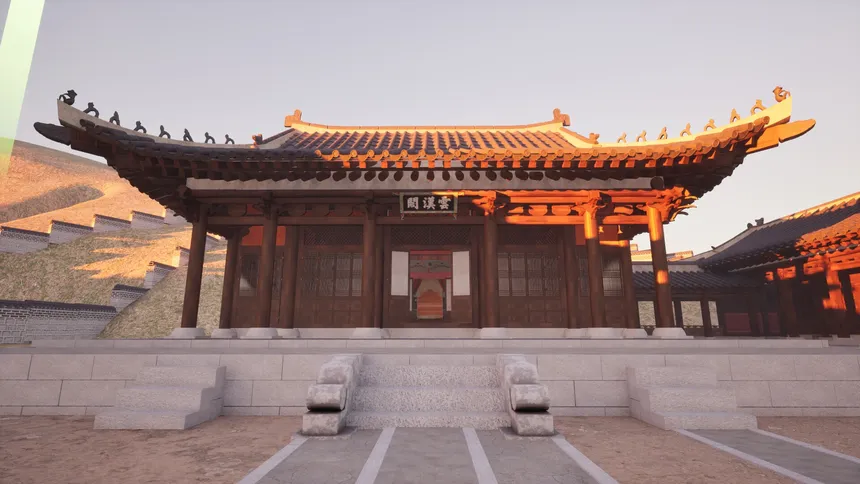 Скриншот 3 к игре A walk in Hwaseong Temporary Palace at night