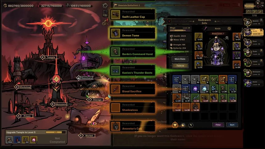 Скриншот 1 к игре Path of Idle: Old Gods Rising
