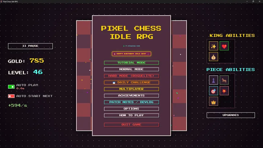 Скриншот 1 к игре Pixel Chess Idle RPG