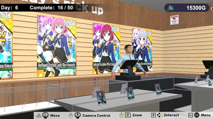 Скриншот 1 к игре Schoolgirl Card Pull Simulator