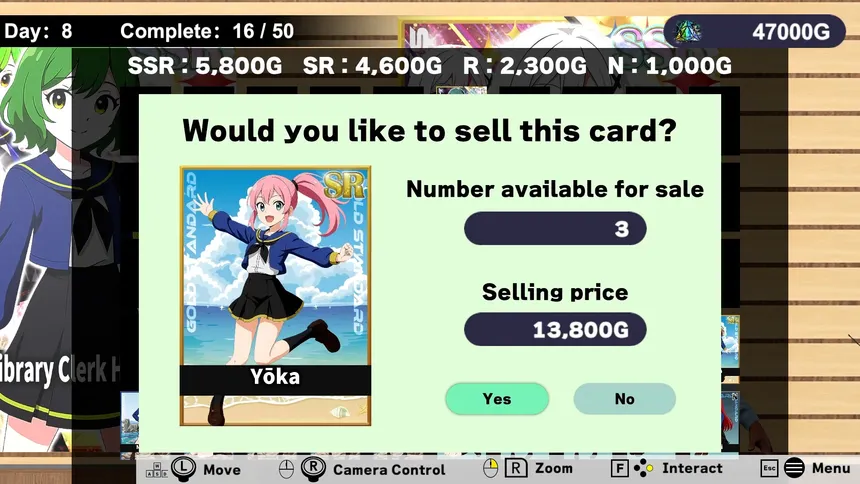 Скриншот 2 к игре Schoolgirl Card Pull Simulator