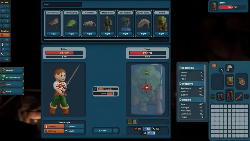 Скриншот 1 к игре Clayborn Idle