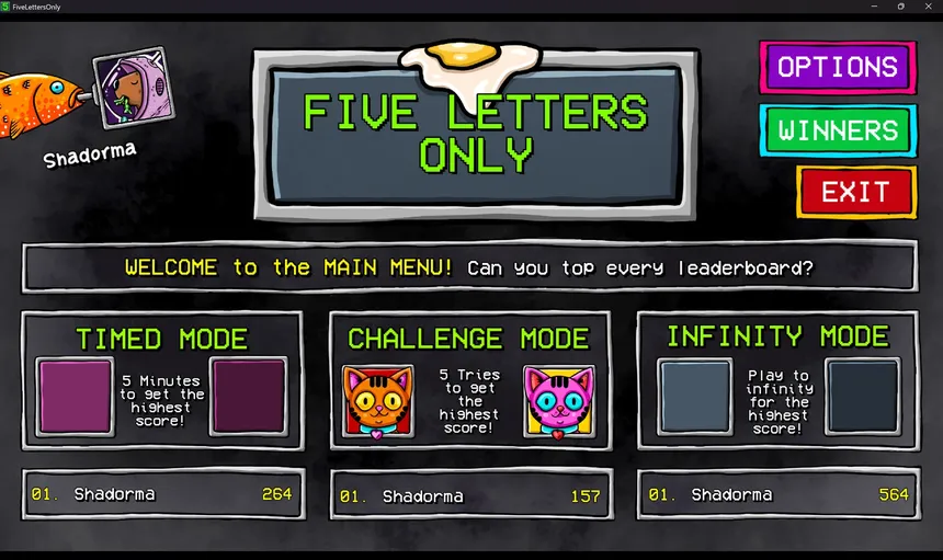 Скриншот 4 к игре Five Letters Only