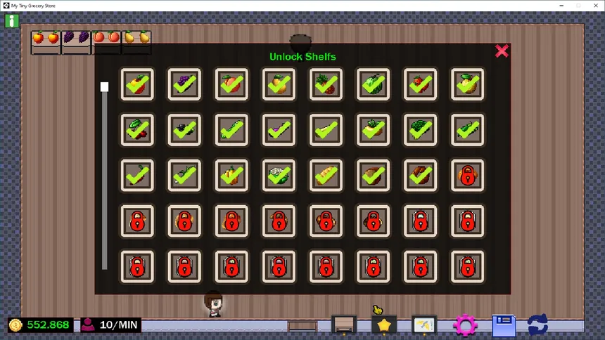 Скриншот 4 к игре My Tiny Grocery Store - Desktop Idle Supermarket Game