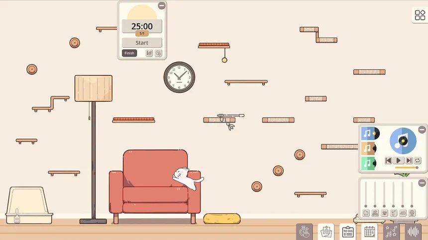 Скриншот 4 к игре Meow Time: cozy cat room