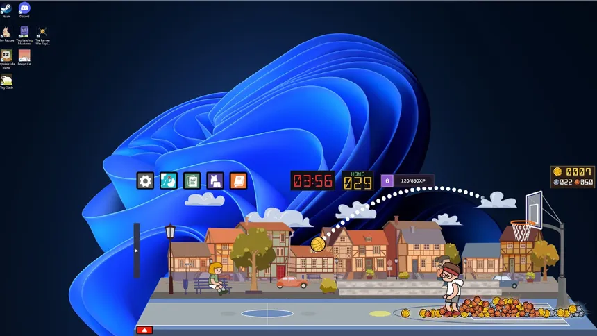 Скриншот 1 к игре Tiny Hoops: Idle Shooter