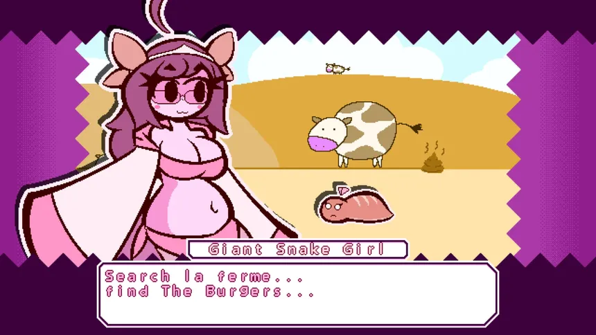 Скриншот 3 к игре Giant Snake Girl wants The Burger!
