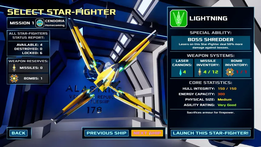 Скриншот 3 к игре Alastrius: Star-Fighter