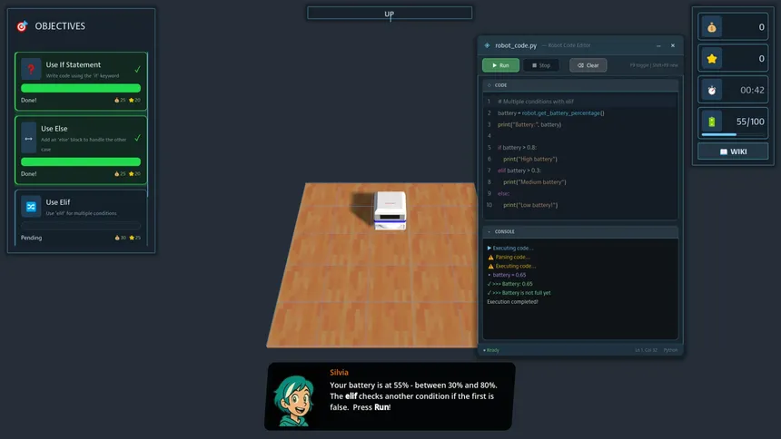 Скриншот 1 к игре Code My Robot Vacuum