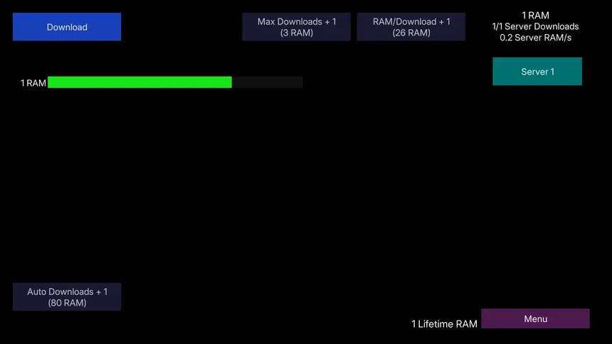 Скриншот 1 к игре RAM Downloader