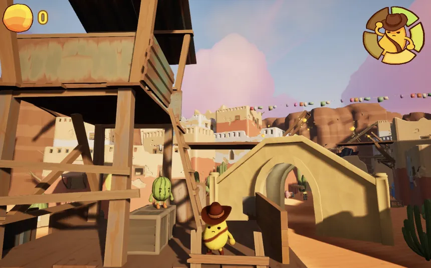 Скриншот 1 к игре Banana Cowboy: The Wild Bunch