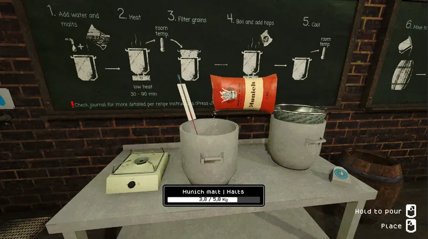 Скриншот 2 к игре Drunken Hog: Dystopian Pub & Brewing Simulator