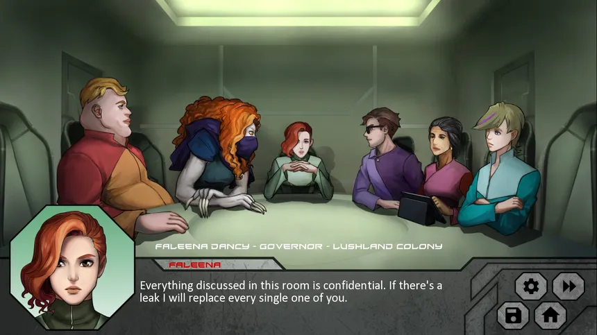 Скриншот 1 к игре Cannibal Lottery - Dystopian Visual Novel