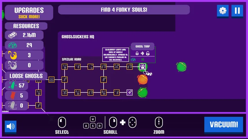 Скриншот 5 к игре A game about sucking (up ghosts with a Vacuum)