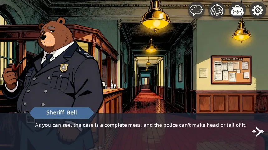 Скриншот 2 к игре The Wild Detective: The Hound of the Foggy City