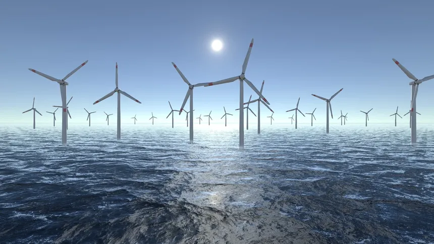 Скриншот 1 к игре Wind Turbines Ocean Meditation