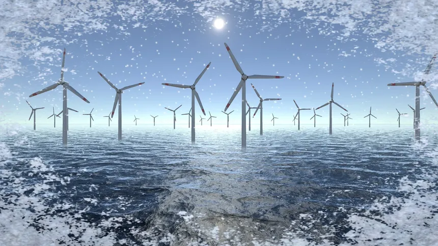 Скриншот 3 к игре Wind Turbines Ocean Meditation