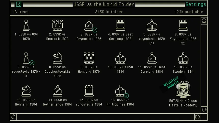 Скриншот 2 к игре BOT.vinnik Chess: USSR vs the World