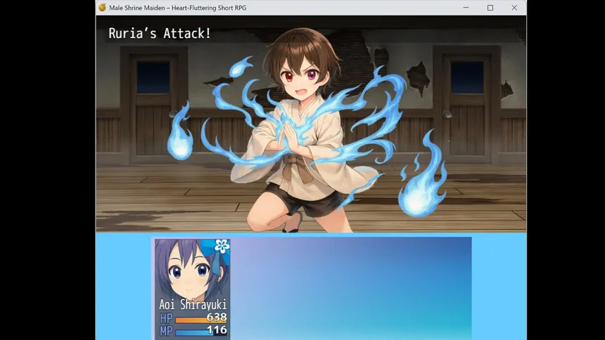 Скриншот 4 к игре Male Shrine Maiden Heart-Fluttering Short RPG