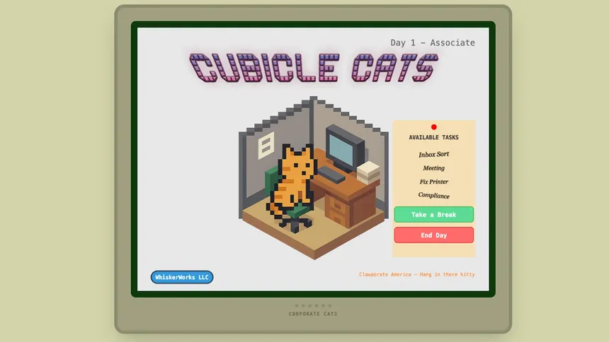 Скриншот 1 к игре Cubicle Cats