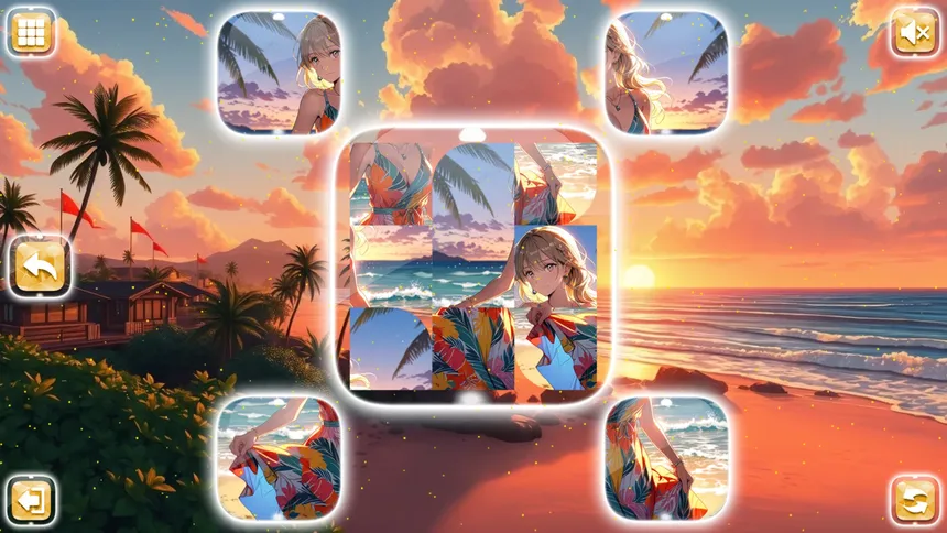 Скриншот 2 к игре Lovely Anime Puzzle: Summer