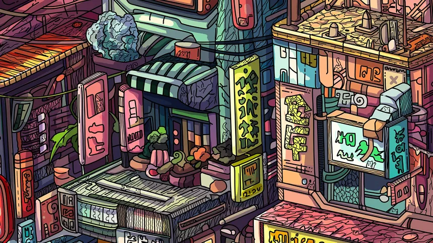 Скриншот 2 к игре 100 Cyberpunk Cats