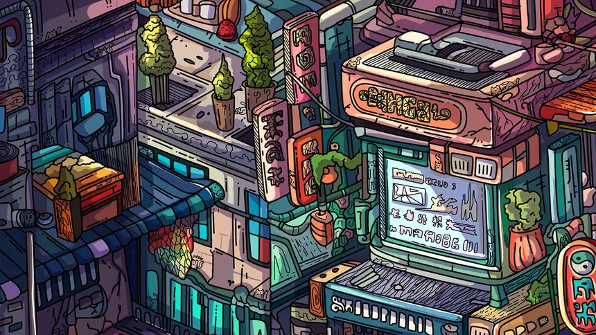 Скриншот 3 к игре 100 Cyberpunk Cats