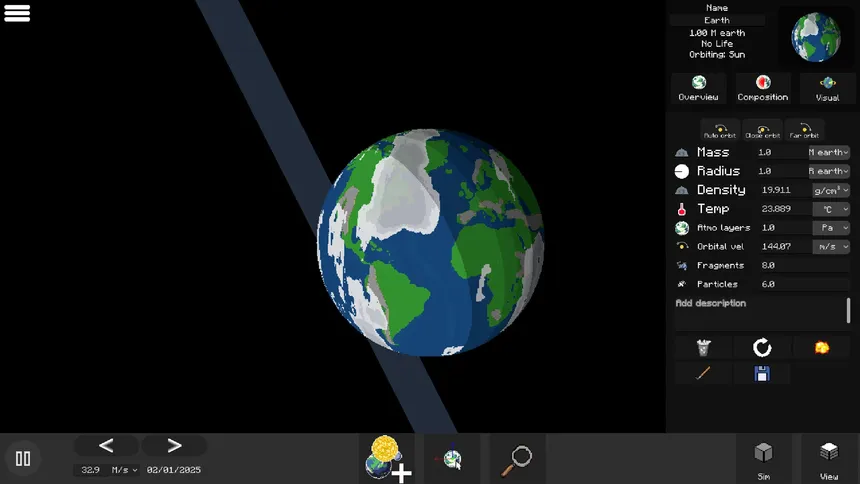 Скриншот 2 к игре Solar Sandbox