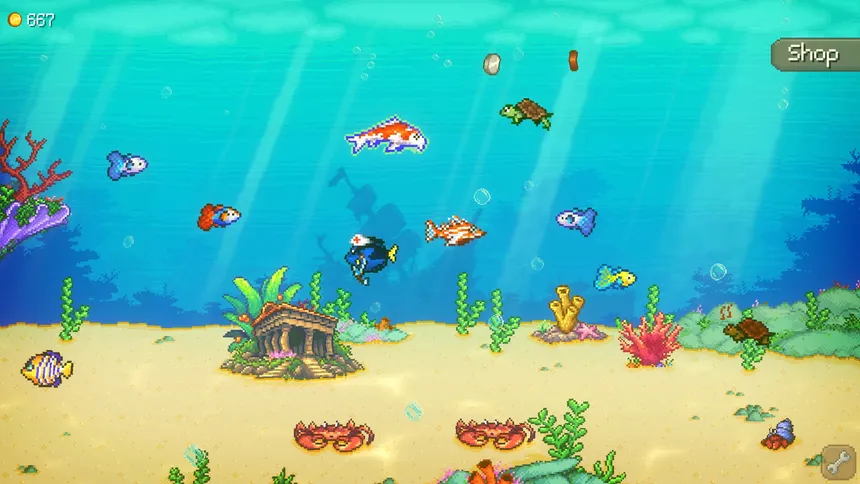 Скриншот 1 к игре Pixel Aquarium