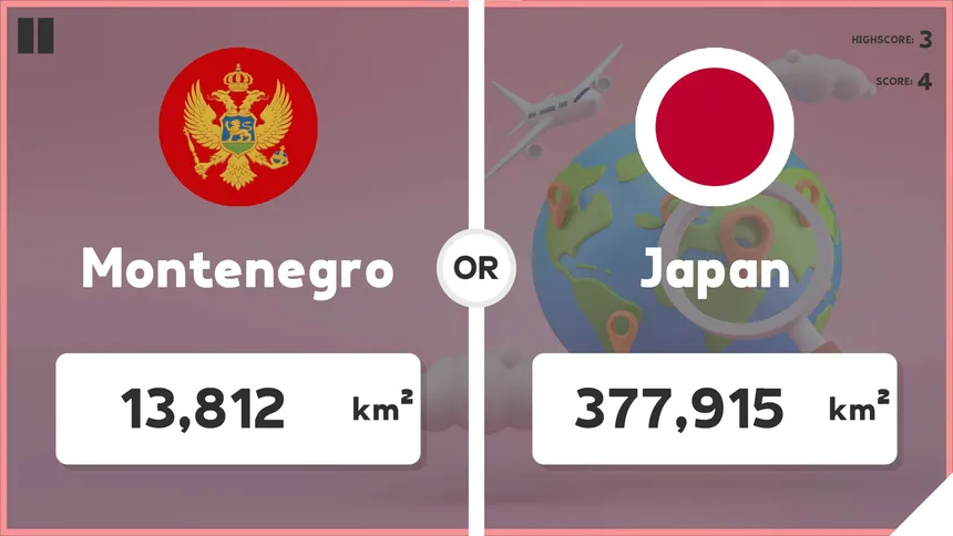 Скриншот 3 к игре Which Country Is Larger?