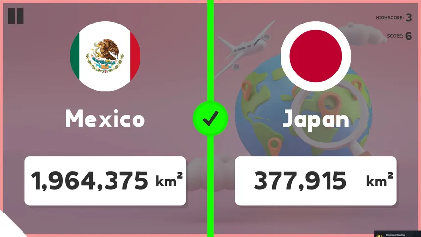 Скриншот 4 к игре Which Country Is Larger?