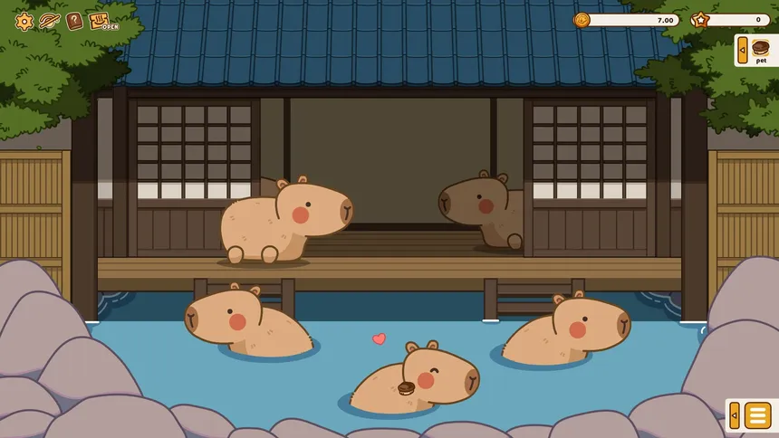 Скриншот 1 к игре Capyon Onsen