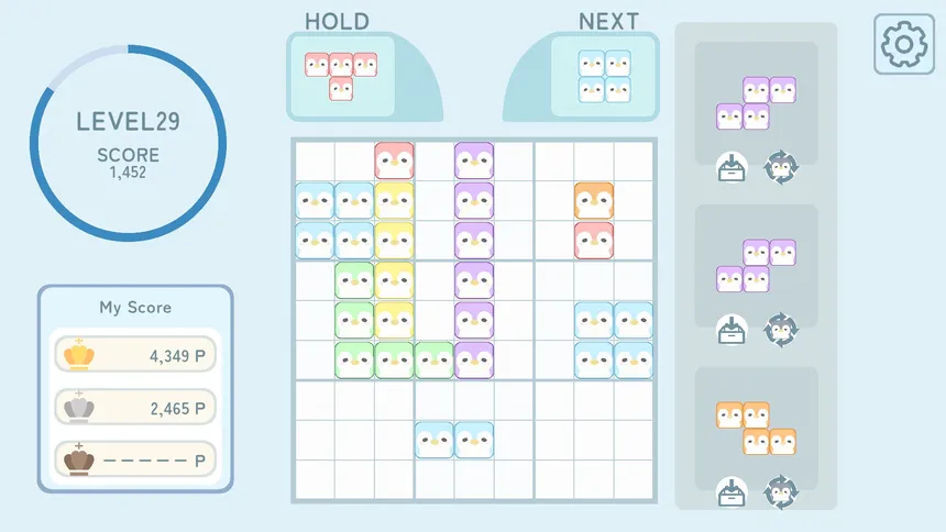 Скриншот 1 к игре ペンギンブロック