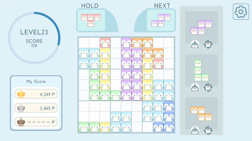 Скриншот 2 к игре ペンギンブロック