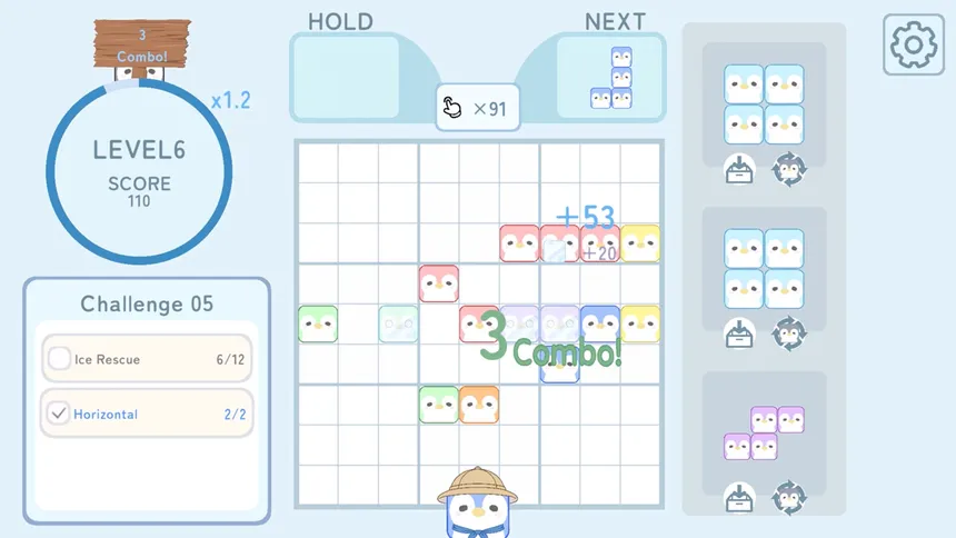 Скриншот 7 к игре ペンギンブロック