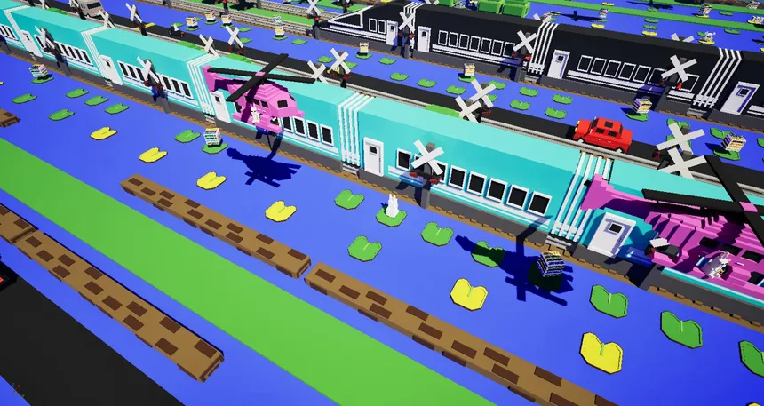 Скриншот 1 к игре JAYWALK: An Endless Arcade Hopper Game
