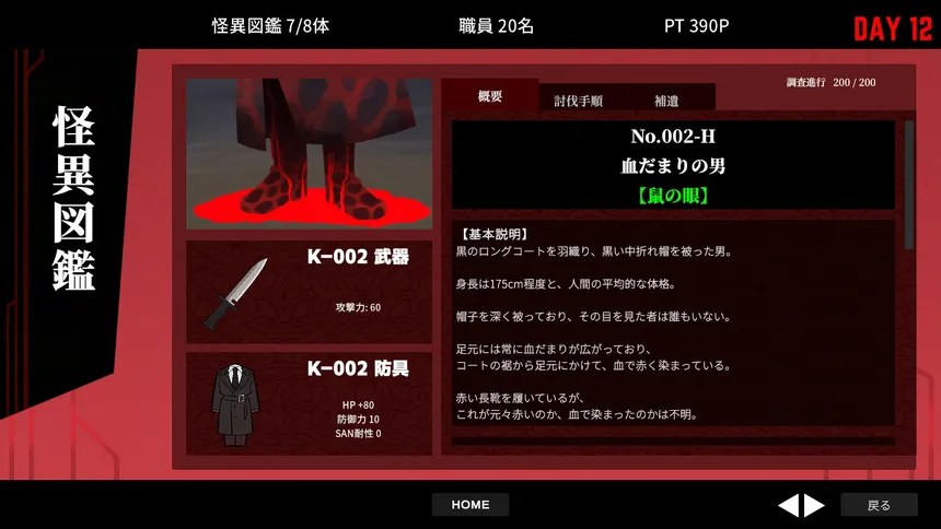 Скриншот 1 к игре 怪異対策特異機関ー幻視天研所ー