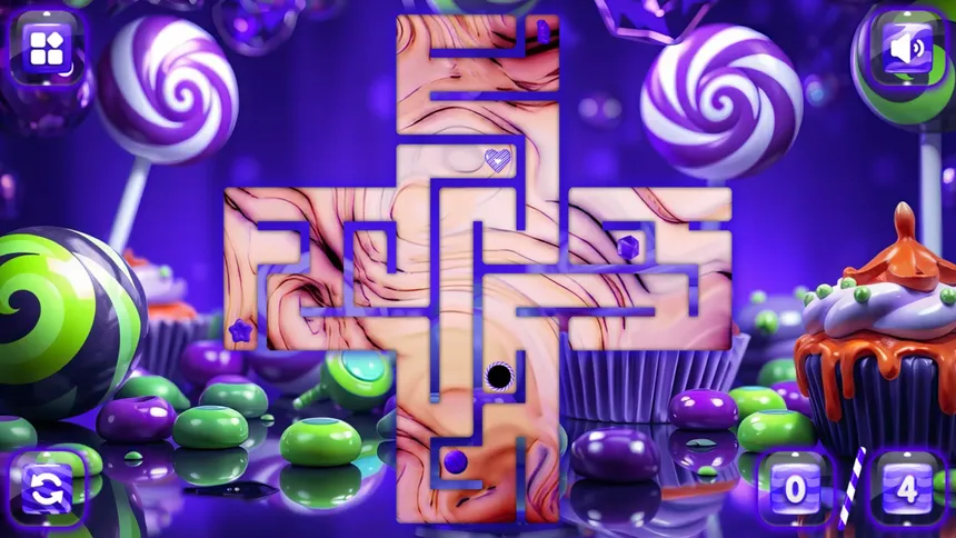 Скриншот 2 к игре Sweetie Candy Maze: Violet Plum