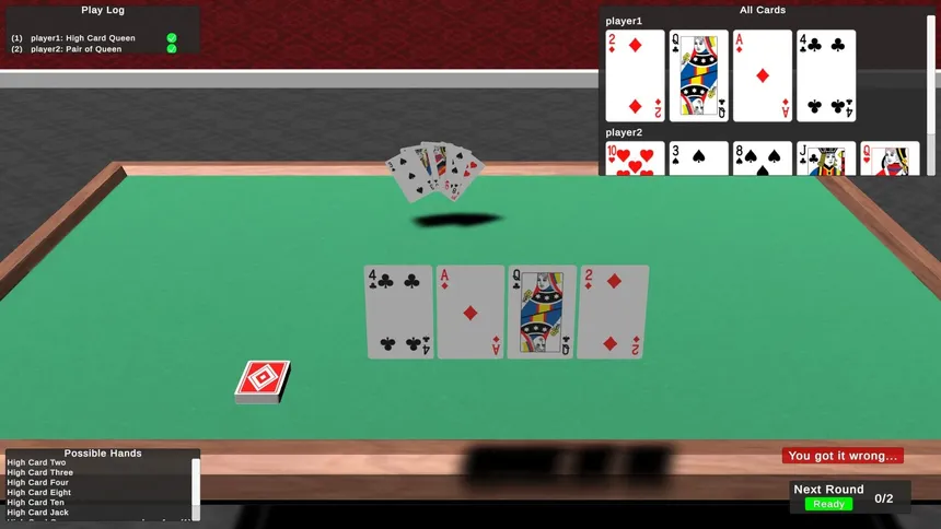 Скриншот 3 к игре Poker Hands Bullshit