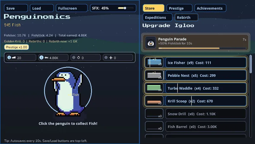 Скриншот 1 к игре Penguinomics
