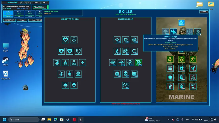 Скриншот 7 к игре MARINE.EXE - Desktop RPG