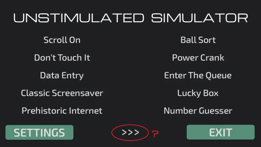 Скриншот 1 к игре Unstimulated Simulator