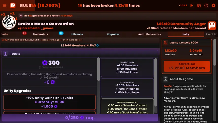 Скриншот 6 к игре Rule1A Incremental: Idle Forum