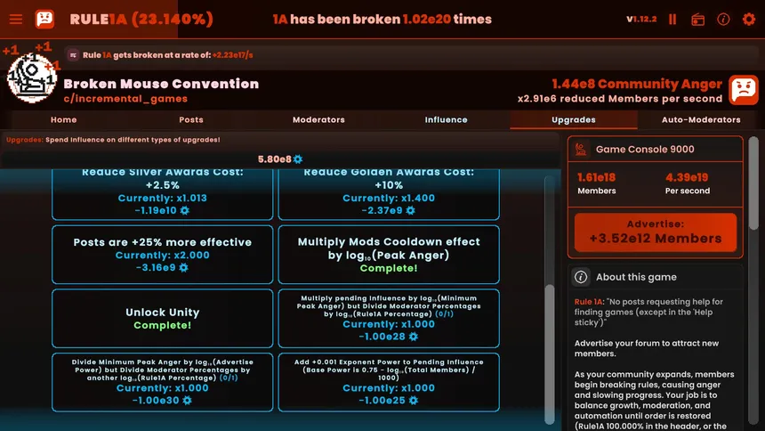 Скриншот 8 к игре Rule1A Incremental: Idle Forum