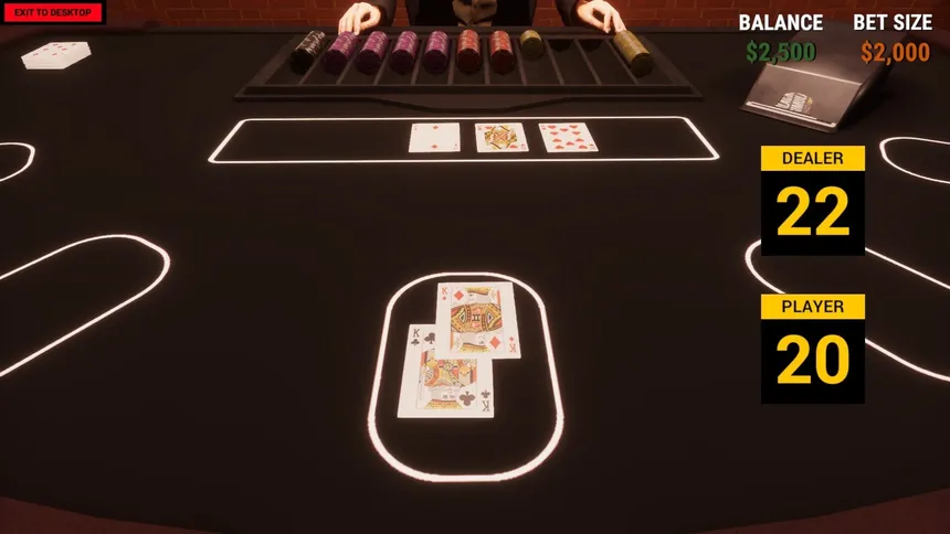 Скриншот 3 к игре Blackjack Simulator 2026